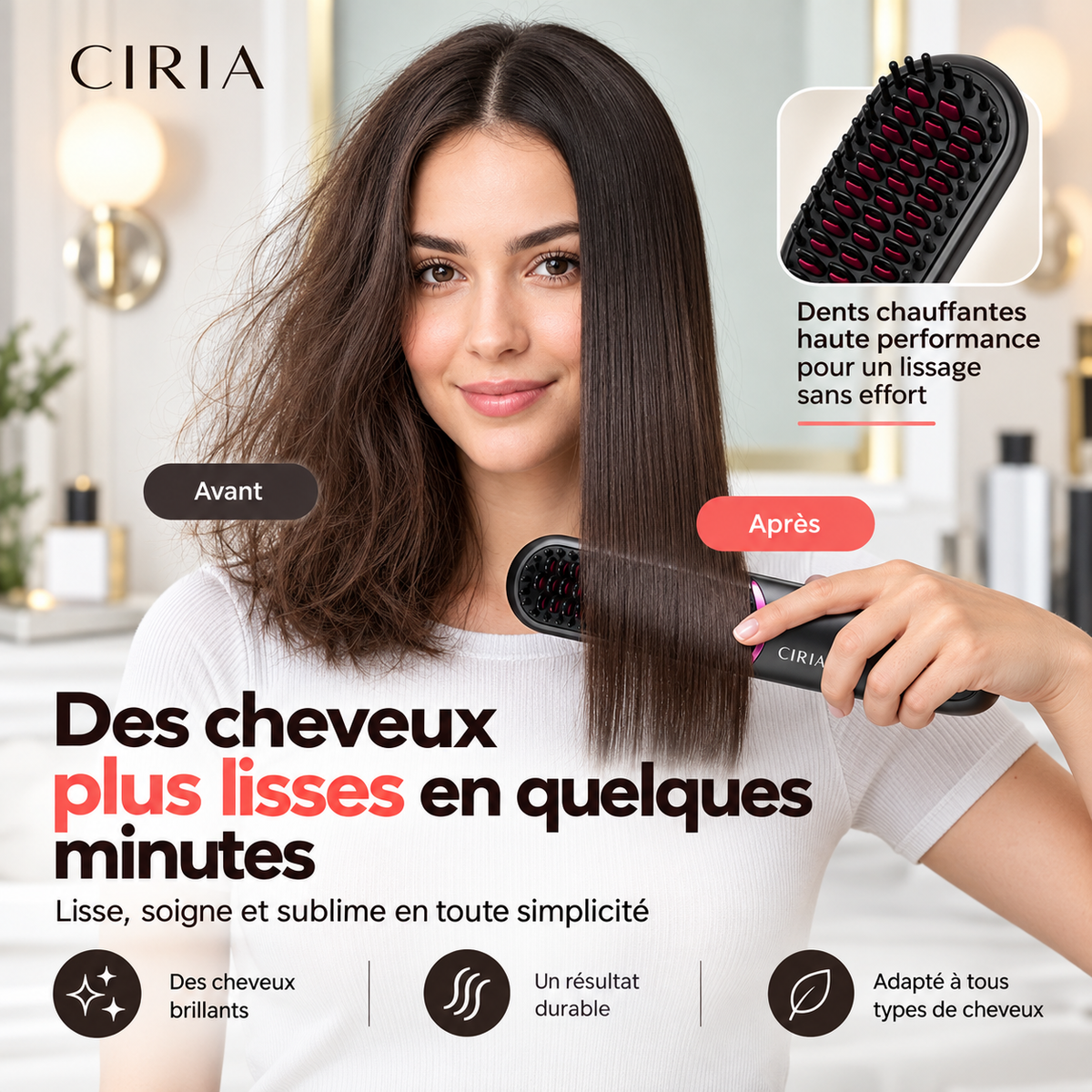 Brosse Lissante Sans Fil