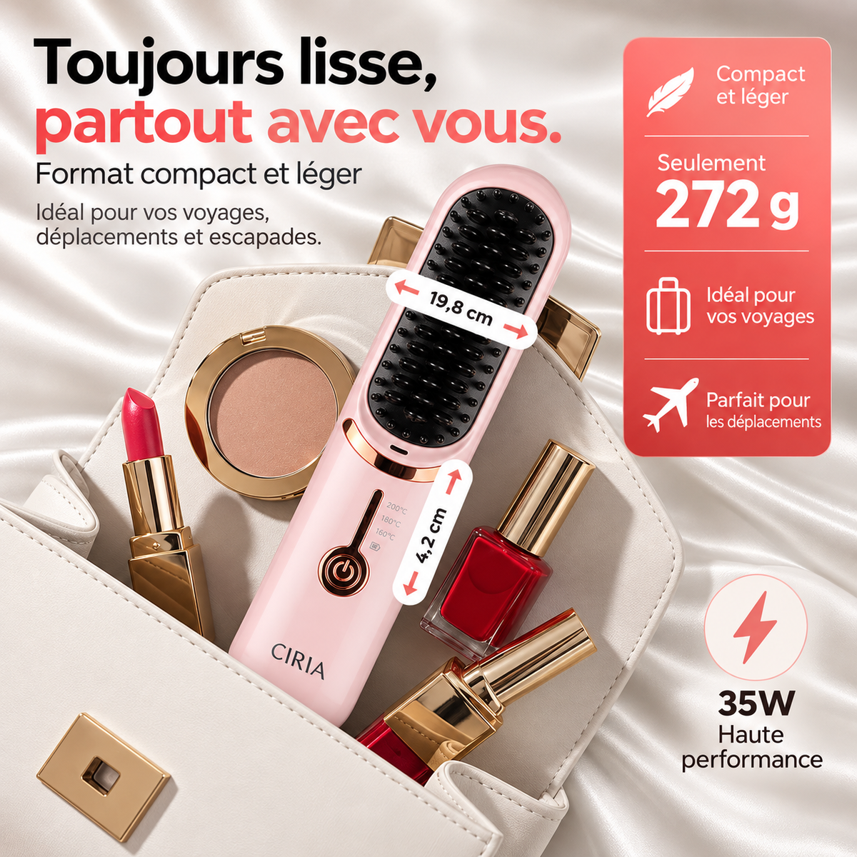 Brosse Lissante Sans Fil